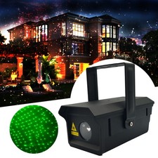 2W Laser Sternenhimmel Projektor Wasserdicht 7Farben DMX Innen Außen Beleuchtung