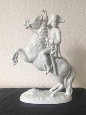 Porzellan Reiterfigur MPM Saxonia Weißporzellan