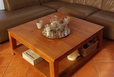 Teak Wohnzimmertisch Holz Vollholz - Sehr schwer