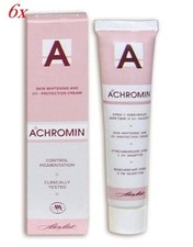  6 x Achromin Whitening-Lightening Cream UV-Schutz 45ml