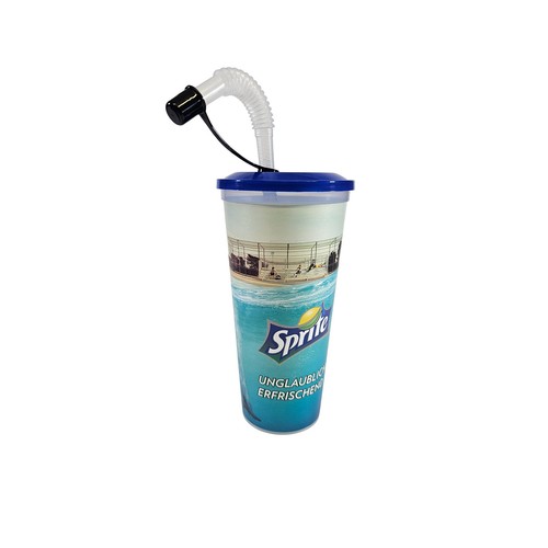 Sprite becher strohhalm deckel - becher,