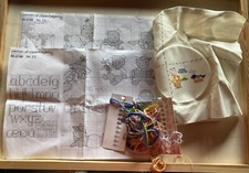 Stickbild Geburt - angefangen-