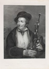 David Wilkie Dudelsack-Spieler Bagpiper Scotland Schottland Tracht Backpipe 