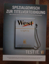 West lights Zigaretten Werbung bzw Reklame