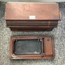 Antike SINGER Nähmaschine 28k Holz SARG Tragetasche mit Sockel braucht TLC.368