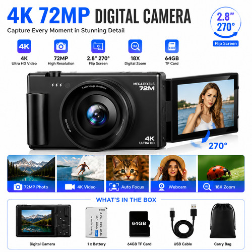 72mp autofokus - ✅4k,