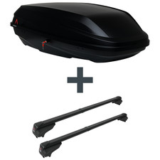 Dachbox G3 BiCube 400+ + Dachträger G3 für VW Passat Variant B3/B4 Typ 3A5/35i