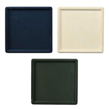 Samt-Schmuck-Display-Tablett, quadratischer Organizer für Halsketten, Ringe,