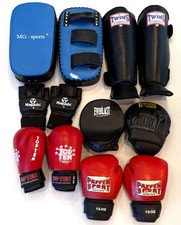 Boxen MMA Set Konvolut Boxhandschuhe Pratzen Gebruacht Everlast Paffen Sport