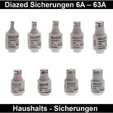 ✅Sicherungen 5 Stück Typ Diazed 6A - 63A Typ D2 / D3 Haushalssicherungen ✅