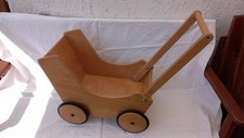 HABA Puppenwagen Holzspielzeug Bollerwagen Lauflernwagen Stabil & Sicher