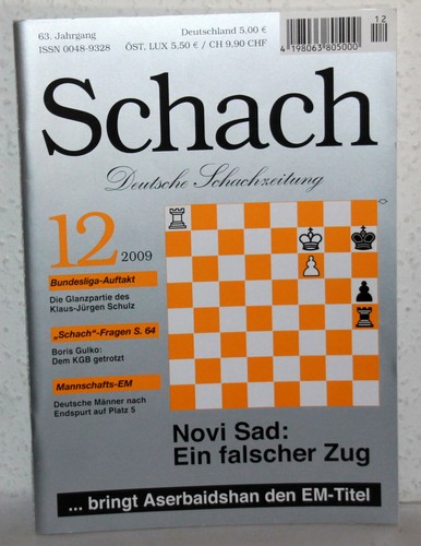 Schach 2009 deutsche - schach, 12/2009