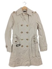Tommy Hilfiger Damen Trenchcoat Beige Gr. M Klassisch Langarm