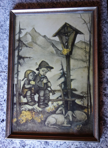 Hummel wandbild abendgebet - hummel,