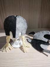 Eierwärmer Wikinger  Filz gefilzt Frühstück Ei Tischdeko  Eierhelm Saunahut