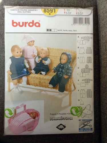 Burda 8591 puppenkleider - burda,