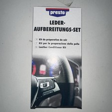 PRESTO LEDER AUFBEREITUNG SET SCHWARZ SEIDENMATT FLÜSSIGLEDER LEDERFARBE