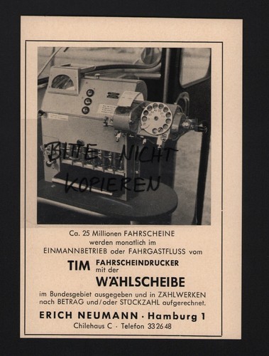 Hamburg werbung 1957 erich - werbung, 1957,