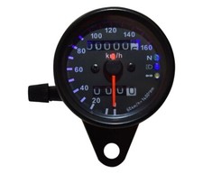 Universal Analog Tachometer Speedometer 160 km/h für Motorrad Mofa Roller Quad