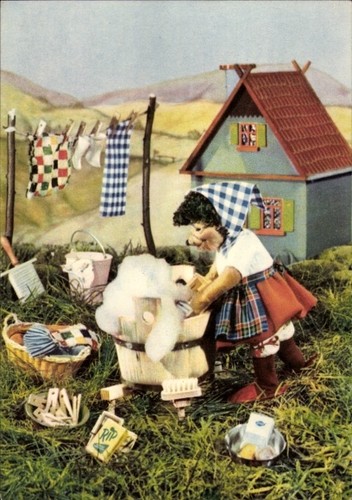 Igelfrau beim wäsche - beim,