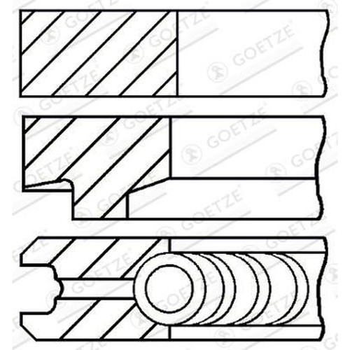 Goetze engine 146100 00 - goetze, 08-146100-00