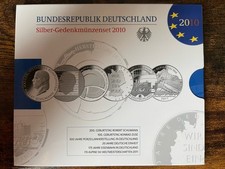 10 Euro Silber Gedenkmünzen Satz Deutschland 2010 PP Im Blister Top Zustand