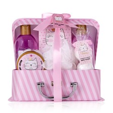 Geschenkset Geschenkkoffer Duschset Wellness Princess Kitty Geschenkidee