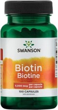 Swanson, Biotin, 5000mcg, 100
