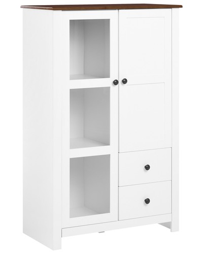 Vitrine mit glastür mdf - vitrine,