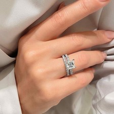 Ehering Set Princess Cut 3,10
