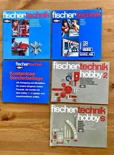 fischertechnik 1000 - Box - inkl. 5 Anleitungen - hobby s / hobby 2