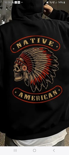 Hoodie kapuzenshirt indianer - hoodie,