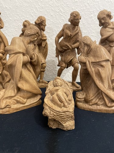 Set krippe krippenfiguren holz - krippenfiguren,
