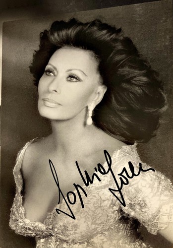 Autogramm sophia loren 1934 - autogramm, *1934