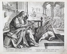 H. Wierix M. de Vos / St. Luke
