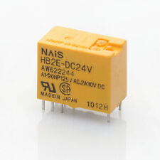 5x HB2E-DC24V Relais / 24V 24VDC / Matsushita Panasonic Aromat Nais