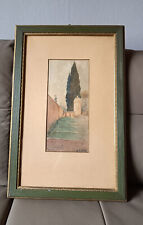 Rom altes Aquarell Gemälde Bild signiert O. Kühne antik + Rahmen Roma? Italien?