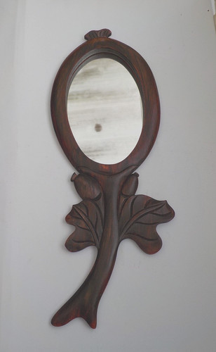 Alter holz handspiegel zum - alter,