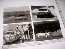 4x Orig. Foto (Presse) Audi 200 quattro Gr. A Safari Rally 1987 Walter Röhrl RAR