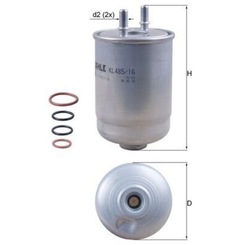 Kraftstofffilter mahle - kraftstofffilter, kl