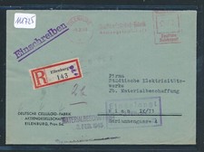 111725) Reco-Brief 1943, RZ Eilenburg mit viol. "DCF" + AFS Dt. Celluloid-Fabrik