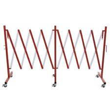 Mobile Absperrung / Absperrgitter, 4 Meter, Aluminium, rot / weiß