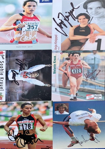 Autogramme leichtathletik 2x - autogramme,