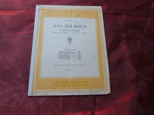 Bach zwölf kleine präludien - zwölf,
