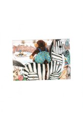 Alte AK  Postkarte Ansichtskarte Affe auf Zebra Kinderbilder Karten  unbenutzt