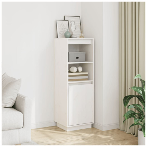 Highboard kiefer massiv weiß - highboard,