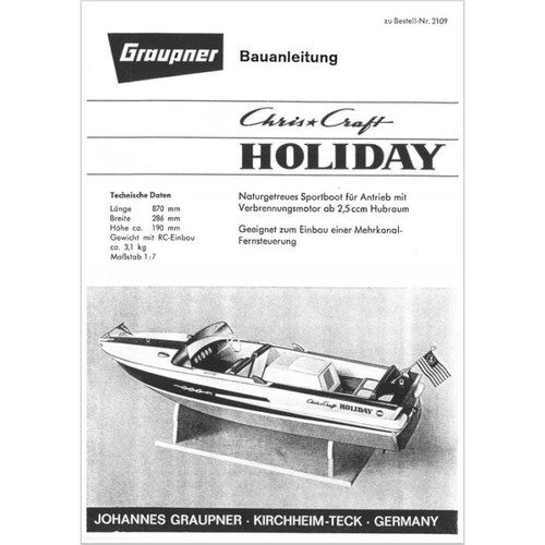 Bauplan chris craft holiday - chris,