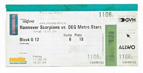 Del eintrittskarte hannover - -,