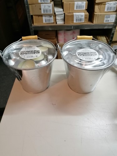 Teelichter verzinktem eimer - teelichter,