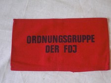 ORIGINAL ALTE DDR ARMBINDE ORDNUNGSGRUPPE DER FDJ  KEIN REPRO SELTEN 